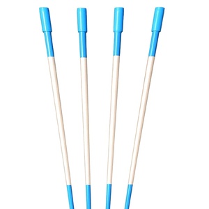 Estacas de nieve con cinta reflectante y sombrero de plástico 5/16 "x 48" H - Product Image 1