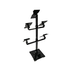 Espositore per scarpe in acrilico <span class=keywords><strong>Base</strong></span> quadrata con 5 supporti espositori a levitazione magnetica - Product Image 4