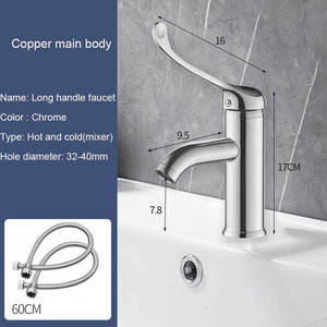 Robinet médical à longue tige pour cuisine hospitalière, robinet coudé à col long, robinet médical - Product Image 5