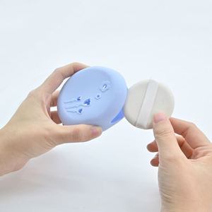 Boîte de rangement en silicone avec sac anti-poussière respirant, cadeau original pour pinceaux de maquillage, outils de beauté, éponge de maquillage - Product Image 1