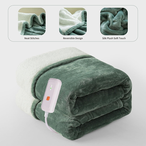 <span class=keywords><strong>Couverture</strong></span> électrique portable en polaire super douce, luxueuse et chaude, nouvelle collection hiver - Product Image 4