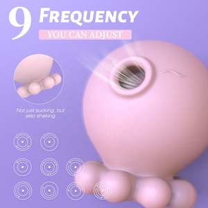 Mainan seks <span class=keywords><strong>Vibrator</strong></span> gurita Mini untuk wanita penghisap jilat lidah Stimulator pemijat klitoris puting mainan seks untuk wanita - Product Image 4