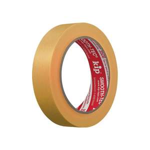 Cinta crepé Kip Smooth 3508 SMOOTH-TEC®Amarillo liso longitud 50 m ancho 24 mm - Product Image 1
