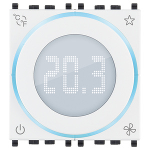 IoT2M Connected Wheel <b>Thermostat</b> White 5.4 In Smart Home Heater <b>Control</b> - Product Image 1