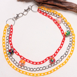 Fashionable Multi Layered Orange Christmas Waist <b>Chain</b> Zinc Alloy Ball Pendant Hip Hop Style For Women - Product Image 3