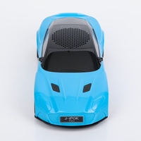 P331 Model Mobil Sport Lampu Warna-warni Kartu Mini Speaker Multi-fungsi Portabel Lucu Kartun Mini Radio Speaker