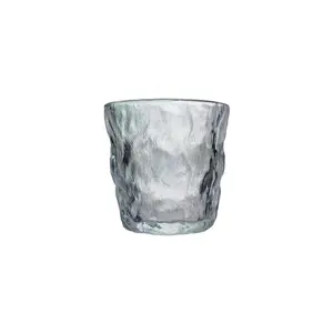 High Quality Transparent Whisky Glasses Cups Crystal Rock Shot Glass Whiskey Cup for Cocktail Scotching 350ml