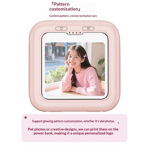 Customized Promotional Beauty Mirror Power Bank with Logo-Mini Portable Airplane Gift Charger