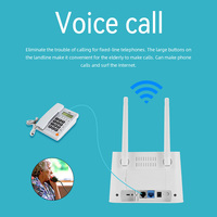 Routeur 4G DNXT R102 VoLTE le plus populaire avec carte SIM, appels vocaux RJ11, 300 Mbps, routeur Wi-Fi 4G