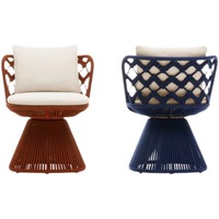 Ensemble de meubles en métal minimaliste pour l'extérieur, trois pièces, design moderne, style nordique, table et chaises pour patios et hôtels