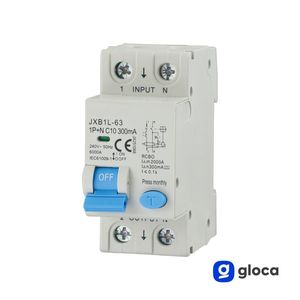 Gloca เบรกเกอร์ Rcb0 1P + N 10A 300mA C10 220V สำหรับใช้ในประเทศและเชิงพาณิชย์ - Product Image 2
