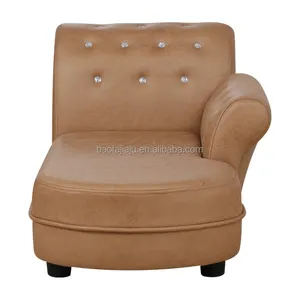 Leather Waterproof Children's Reclining Chair Classic Design Retro Baby Sofa Can Be Sat And Reclined Without Odor Kids Furniture