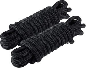 <span class=keywords><strong>Corde</strong></span> de quai en nylon tressé double pour bateau d'amarrage Logo personnalisé Noir, Bleu, Blanc perle, Gris marin - Product Image 4