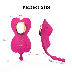 Nuovo Vibratore Indossabile a Farfalla Certificato CE UKCA 2026, Doppia Stimolazione, Ricaricabile, in Silicone per il <span class=keywords><strong>Piacere</strong></span> Intimo Femminile - Product Image 3