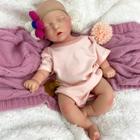 Poupée Reborn en Silicone de 18 Pouces pour Bébé Fille, Corps Entièrement Souple avec Articulations Flexibles, Idéale pour les Enfants Cherchant une Compagnie Émotionnelle