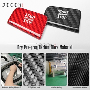Cubierta de Botón de Encendido/Apagado del Motor para BMW <span class=keywords><strong>Serie</strong></span> 5, 7, X3, G60, G61, G70, G45, Adhesivo de Fibra de Carbono Real para el Interior del Coche - Product Image 2