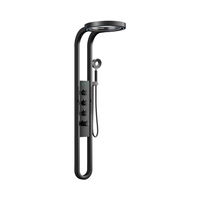 FEIDU, gran oferta, sistema de ducha de Spa suave LED multifuncional individual, Panel de lluvia de cascada de aluminio montado en la pared