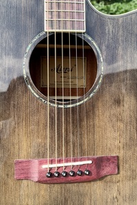 <span class=keywords><strong>Guitare</strong></span> acoustique Aiersi Glossy <span class=keywords><strong>Antique</strong></span> Blackburst, corps en épicéa massif, cordes en acier, type GA - Product Image 3
