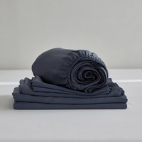 Ensemble de literie en bambou imprimé de luxe pour lit king-size |   Hypoallergénique et respirant 300tc |   Ponçage écologique |   Personnalisable toute saison