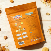 Op maat gemaakte stand-up pouch met glanzende afwerking, food grade PE zak, herbruikbaar, ziplock, verpakking voor snoep en gevriesdroogd fruit, dikte 50-200 micron