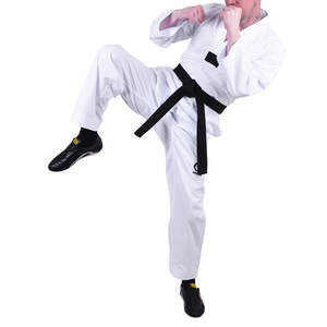 Uniformes de Taekwondo personnalisés de haute qualité avec logos imprimés numériquement, 100% coton, durables, respirants, séchage rapide, vêtements d'arts martiaux - Product Image 5