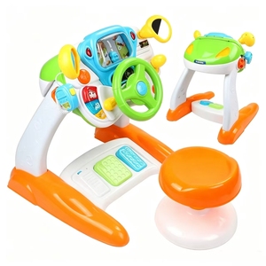 Juguete de Simulación de Conducción para Niños, Volante de Juguete para Niños Pequeños, Juguete Educativo de Conducción para el Aprendizaje Temprano - Product Image 1