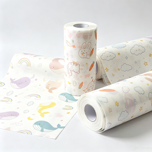 Rollo de Tela No Tejida de Polipropileno Impreso, Material de Polipropileno con Patrón de Dibujos Animados para Envolver Ramos de Flores Frescas - Product Image 1