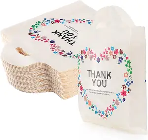 塑料粉色答谢袋定制印花精品购物食品模具切割手工包装袋用于布料