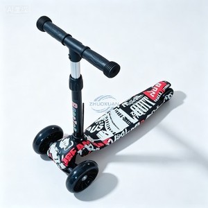 Patinete Eléctrico Plegable Moderno para Niños, Marco de Metal, Ruedas de PU, Plegado Rápido, 3 Ruedas, Altura Ajustable para Niños de Diferentes Edades - Product Image 3