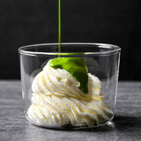 Bols à dessert en verre borosilicate de 250 ml, écologiques, résistants à la chaleur, compatibles lave-vaisselle et micro-ondes, pour la cuisson