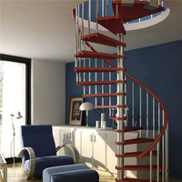Pièces d'escalier en colimaçon connecter pilier vente chaude escalier pour petite maison garde-corps de câble d'escalier de Style chaud avec des poteaux en métal