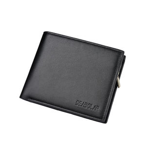 Carteras cortas clásicas de cuero para hombre al por mayor, monedero de negocios a la moda, tarjetero, monedero para hombre, carteras para hombre de calidad sencilla - Product Image 1