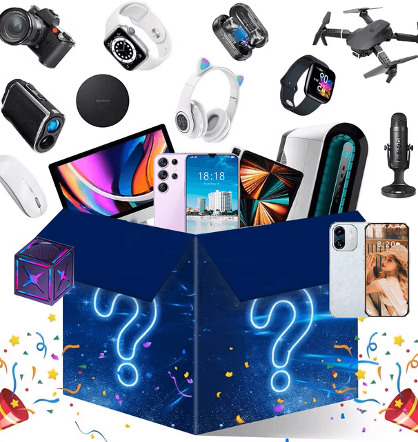 Mysterious Boxes for Gamers and Jewelry Free Shipping Kraftpapier Mystery Box Festival Gift Lucky Electronics Vintage
