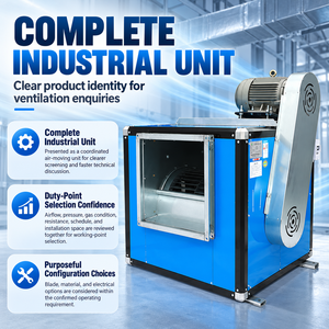 Ventilateur centrifuge industriel 220V, unité complète avec certification pour les distributeurs professionnels - Product Image 6