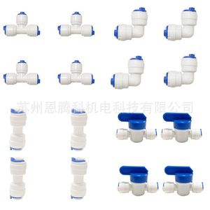 Water Purifier Fittings 1 In <b>Quick</b> Connect Straight Elbow Tee Ball Valve Household Pipe Joint Set - Product Image 4