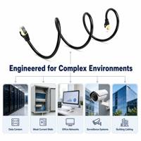 Cable LAN Redondo S/FTP Cat7 en Oferta, Precio Competitivo, Cable de Conexión Flexible CCA Cat 7 RJ45 para IPTV, Smart TV y Router