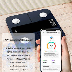 Nouveau numérique humain personnel Bmi échelle de graisse corporelle analyse du poids Fitness Gym ménage balances intelligentes avec application - Product Image 3