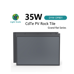 بيع مباشر من المصنع: ألواح سقف شمسية كهروضوئية مزدوجة الزجاج بتقنية CdTe بقدرة 35 واط وكفاءة 35٪، مقاس 600×400 ملم - Product Image 2