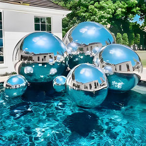 Ballon boule miroir cyan réfléchissant épaissi gonflable mariage et bar extérieur centre commercial affichage gonflables - Product Image 1