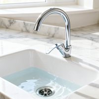 Robinet de cuisine au design classique moderne, eau chaude et froide, alliage de zinc, noyau en céramique, adapté aux cuisines d'hôtels et d'appartements