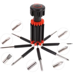 Jeu de tournevis 8 en 1 Tournevis court Jeu de tournevis à cliquet comprenant des pointes hexagonales Phillips et <span class=keywords><strong>Torx</strong></span> à tête plate - Product Image 2