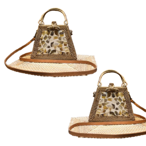 Gandek Sasak จากอินโดนีเซียผสมผสานเนื้อธรรมชาติกับสายหนังสไตล์ชนเผ่าทำให้ถือได้อย่างสะดวกสบาย - Product Image 1