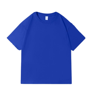 Camiseta de Hombre de Talla Grande, Holgada, Lisa, con Cuello Redondo, de Poliéster/Rayón Ecológico de Alta Calidad, para Impresión por Transferencia de Calor con Logotipo Personalizado - Product Image 1