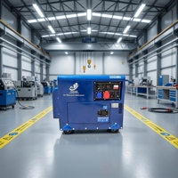 Leiser Dieselgenerator Luftgekühlt 3kVA 5kVA 10kVA Elektrischer Start Tragbares Stromaggregat für Heim- und Industriegebrauch CE-Zertifiziert