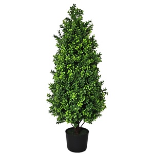 Plantas Artificiales Desmontables <span class=keywords><strong>de</strong></span> Boj Verde en Maceta, Árbol <span class=keywords><strong>de</strong></span> Ciprés y Macetas <span class=keywords><strong>de</strong></span> Suelo, Decoración Verde para Interiores/Exteriores - Product Image 6