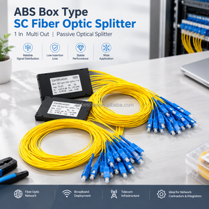 กล่องแยกสัญญาณไฟเบอร์ออปติก PLC แบบ ABS เกรดโทรคมนาคม ชนิด 1 ถึง 16 พอร์ต  แบบ Single Mode SC UPC FTTH พร้อมสายไฟเบอร์แบบ Pigtail ยาว 1 เมตร - Product Image 6
