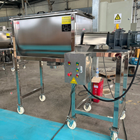 Mélangeur horizontal automatique industriel en acier inoxydable SUS304 de 1000 kg pour café, liquides, cacao, encens, condiments, poudre de piment