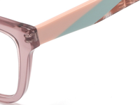 Monture de lunettes optiques œil-de-chat en acétate pour femme, transparente, à monture complète, avec branches bicolores, pour verres correcteurs, logo personnalisé