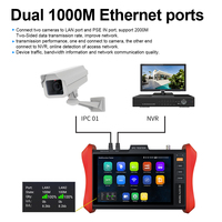 Probador Portátil Multiusos para Instalación de Cámaras de Red, Comprobación de Salida POE y Detección de Fallas en Cables