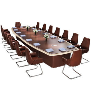 Ensemble de chaises de conférence en cuir moderne de luxe, montage facile, design modulaire pour l'école, le bureau, utilisation personnalisable, réunion en bois - Product Image 6